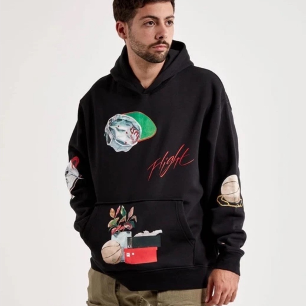 Nike Jordan Artist Series By Jacob Rochester Fleece Hoodie Sweater Sz M